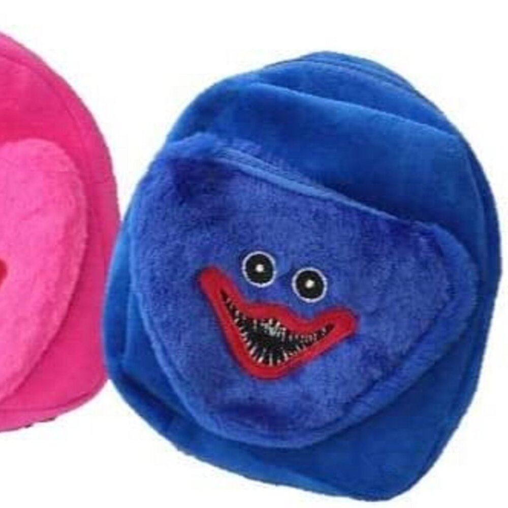 💕 Cuddly Round-Face Huggy Wuggy Backpack Kids Adults Halloween Gift Video Gamer